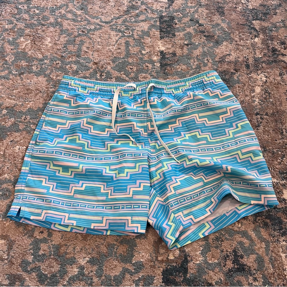 chubbies Desert Dawns Stretch Swim Trunks Size Small